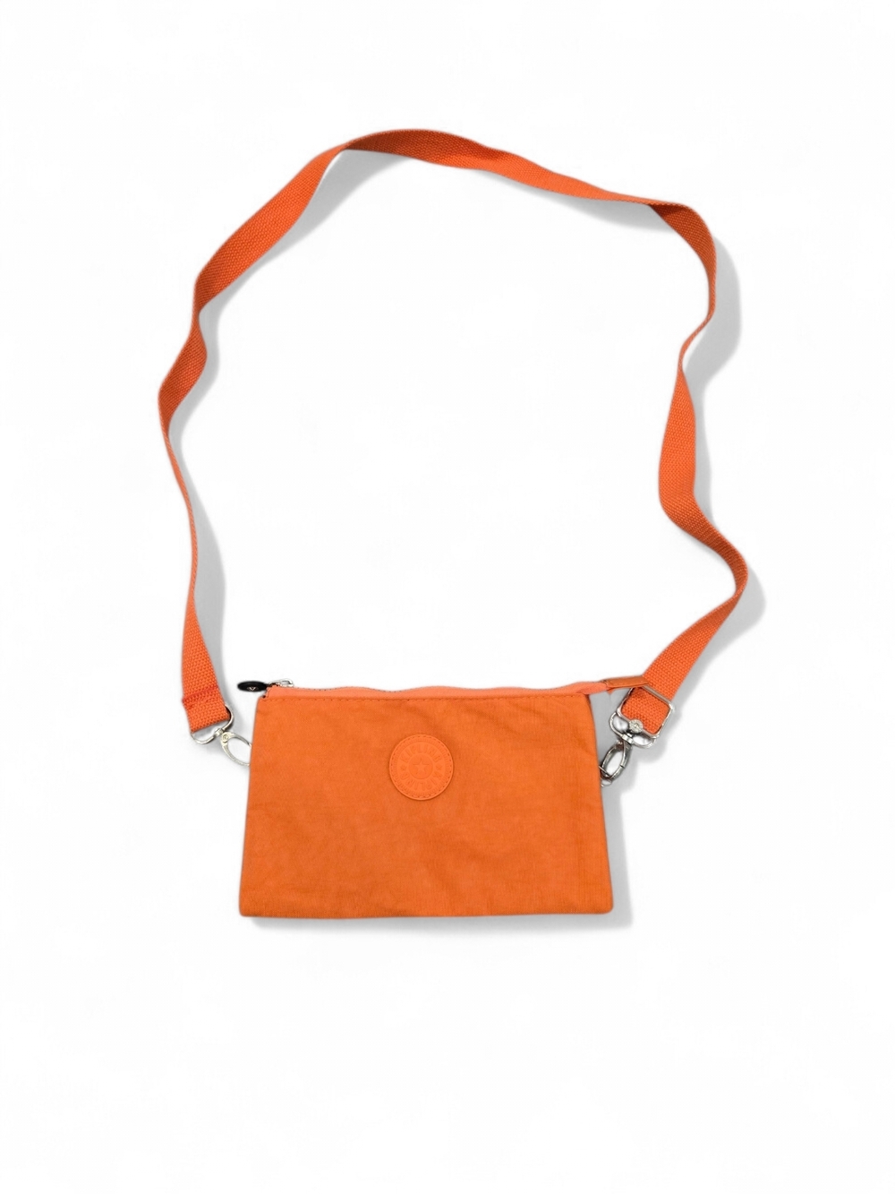 Kipling Mikaela Orange Crossbody Nylon Bag